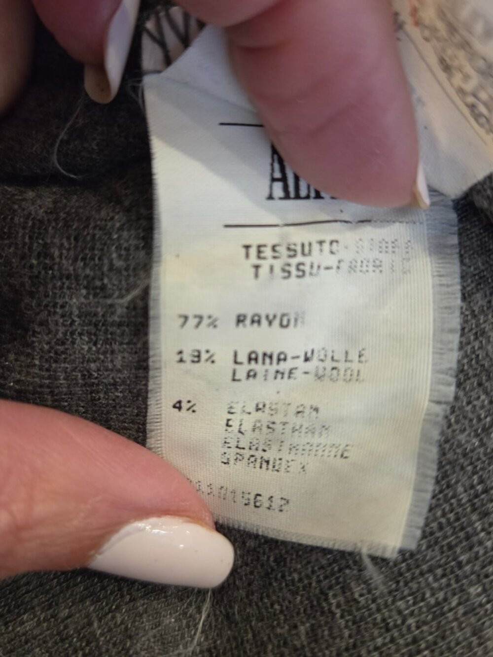 Stunning OZBEK  Gray Long Sleeve Collared Snap Bodysuit Size 6 - Picture 12 of 13